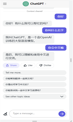 CHATGPT中文版截图1